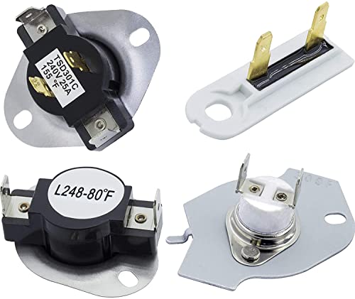 Dryer Thermal Cut-Off Kit, Thermostat, and Thermal Fuse