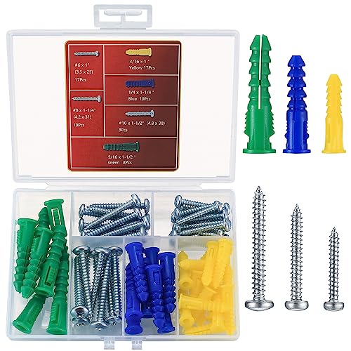 Drywall Anchors and Screws Assortment Kit