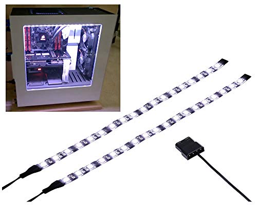 DS PC LED Light Strip Computer Lighting White