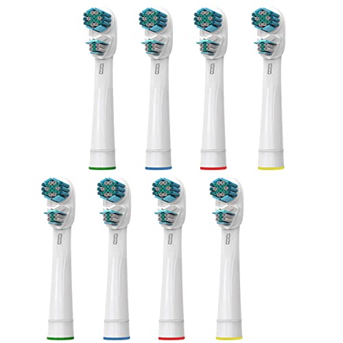 Dual Clean Toothbrush Heads - Compatible with Braun OralB Electric Toothbrushes
