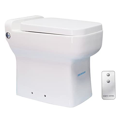 Dual-Flush Electric Upflush Toilet for Small Space