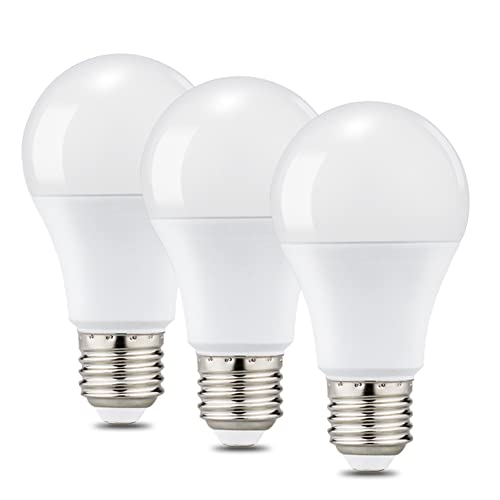 Dubofu LED Light Bulbs, Dimmable Full Spectrum 5000K Natural Light Sunlight Bulb, Boosts Mood & Energy, 11W Equivalent 100W, A19 E26, 3 Pack