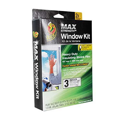 Duck Brand Indoor 5-Window Shrink Film Insulator Kit, 62-Inch x