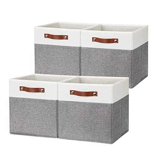 DULLEMELO Storage Cubes - Collapsible Bins With Handles for Organizing
