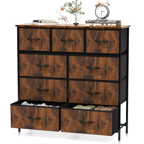DUMOS Fabric Dresser with 9 Drawers
