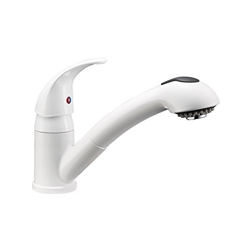 Dura Faucet DF-NMK852-WT RV Faucet - One-Hole (White)