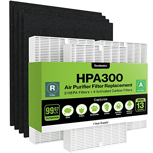 Durabasics 3 HEPA Filter Set for HPA300 Honeywell Air Purifier Filters