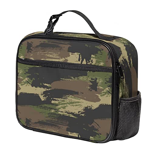 Durable Camo Lunch Bag with Pockets