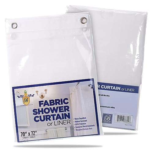 Durable Fabric Shower Curtain Liner