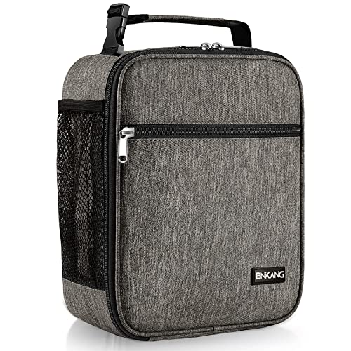 Durable Insulated Lunch Bag for Adults - Dark Gray