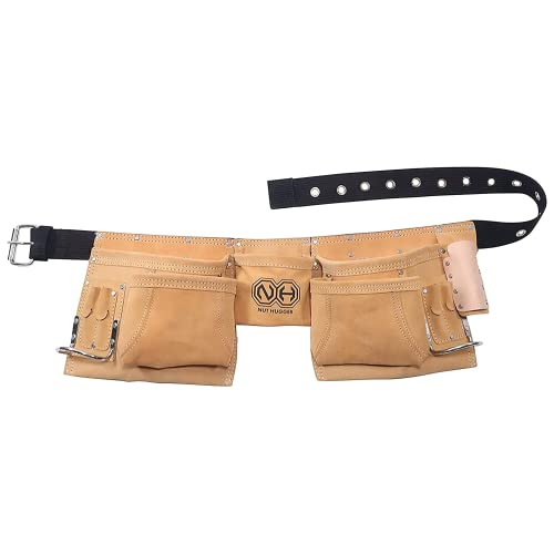 Durable Nut Hugger Tool Belt for Men with 12 Pockets