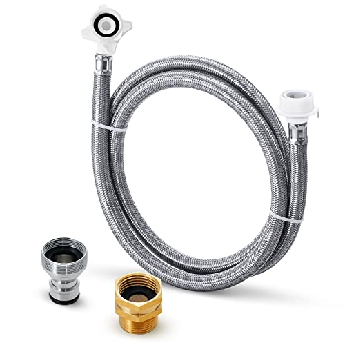 Durable Stainless Steel Washing Machine Hose with Quick Connect
