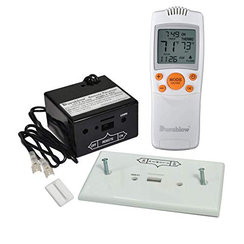 Durablow TR1003 Gas Fireplace Remote Control Kit with Thermostat & Timer