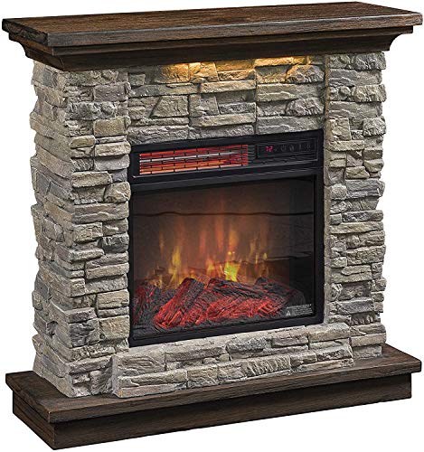 Duraflame Smoky Gray Stone Electric Fireplace