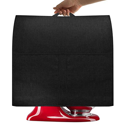 Dust Cover for Mixers with Pockets, Fits 6-8 Quart, Black