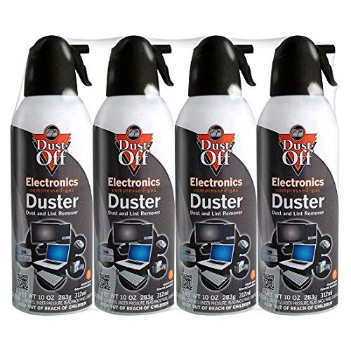 Dust-Off Compressed Gas Duster, 10 oz Cans, 6 Pack