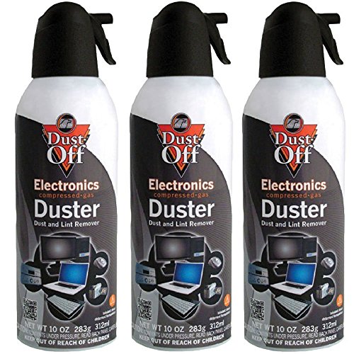 Dust-Off Disposable Compressed Gas Duster, 10 oz Cans - 3 Packs