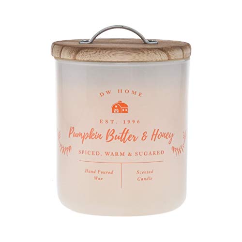 DW HOME APPLE HONEY BUTTER SOY WAX WOOD WICK CANDLE RUSTIC WOOD