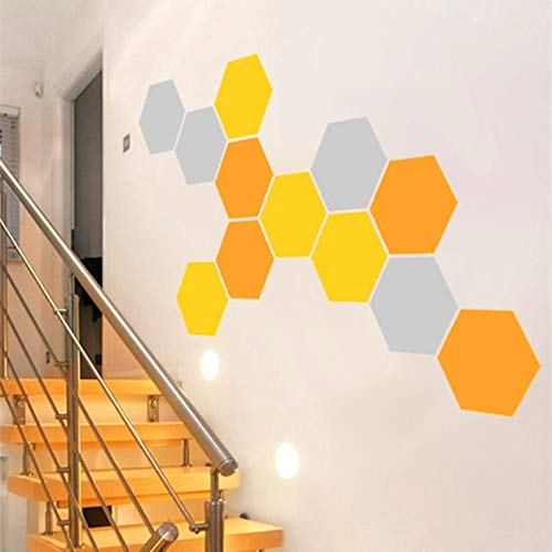 DXLING Honeycomb Wall Decal Stickers