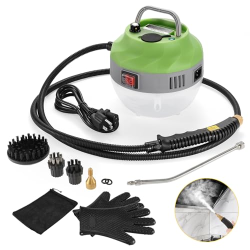 2500W Handheld Steam Cleaner with 1400ML Water Tank for Car & Home Use