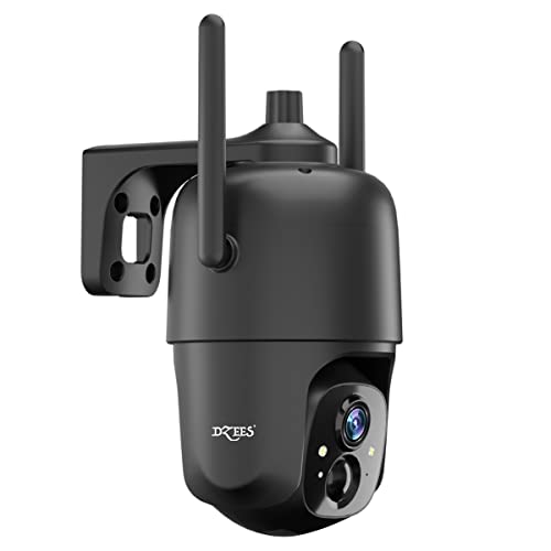 Dzees Wireless Outdoor Security Camera with Spotlight and Color Night Vision