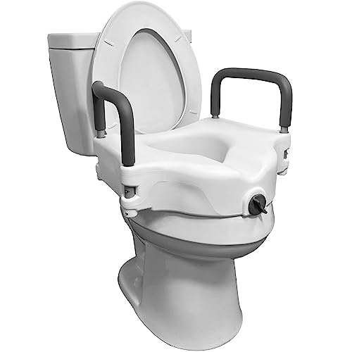 E-Z Lock Raised Toilet Seat with Handles