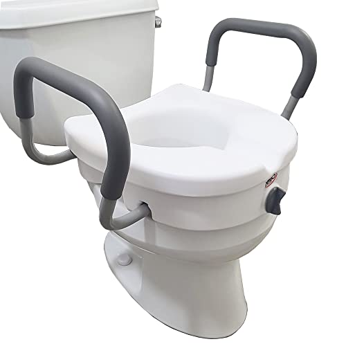 E-Z Lock Raised Toilet Seat With Handles