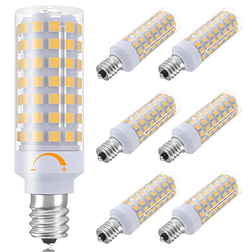 E12 LED Bulb Dimmable 7W C7 Bulb (6 Pack)
