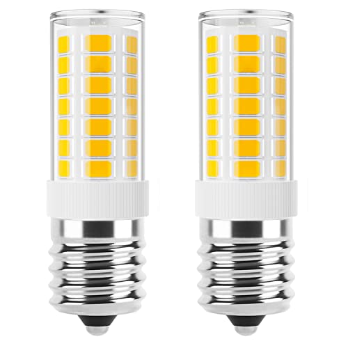 E17 LED Bulb Dimmable, Microwave Light Bulbs - Warm White 3000K, 2 Pack