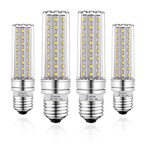 E26 LED Bulbs, 16W LED Candelabra Bulb 120 Watt Equivalent, 1400lm, E26 Medium Base Decorative Non-Dimmable LED Chandelier Bulbs, Daylight White 5000K LED Corn Lamp, Pack of 4