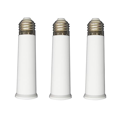E26 Socket Extender, E26 to E26 Standard Medium Base, 4.72 inch Extension Socket Adapter, Light Bulb Socket Extension, Lamp Holder Adapter（3 Pack）