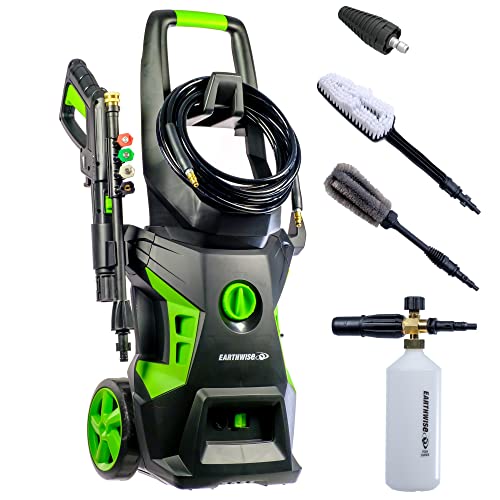 Earthwise PW20502B Electric Pressure Washer with Foam Cannon Bundle