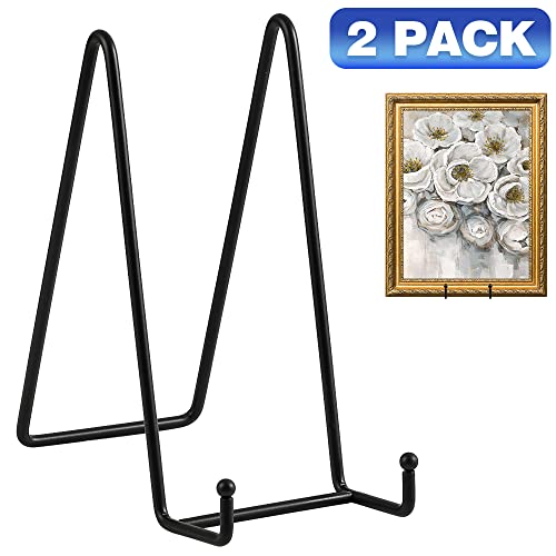 IPAME Plate Stands for Display - 4.5 Inch Metal Square Wire Plate Holder  Display Stand + Picture Frame Stand Holder Easel for Book, Decorative  Plate