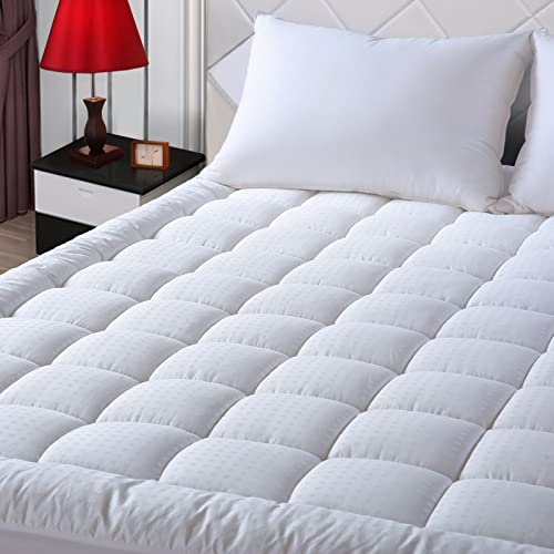 EASELAND Twin XL Mattress Pad Pillow Top Quilted Fitted Mattress Cover