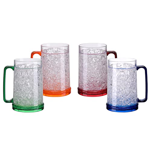 Freezer Mugs With Gel Beer Mugs For Freezer - Frosted Beer Mugs Freeze –  SHANULKA Home Decor