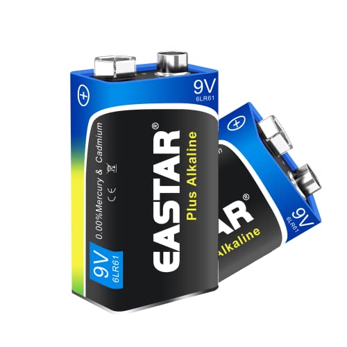 EASTAR BTS 9V Batteries - Long Lasting 9 Volt Battery