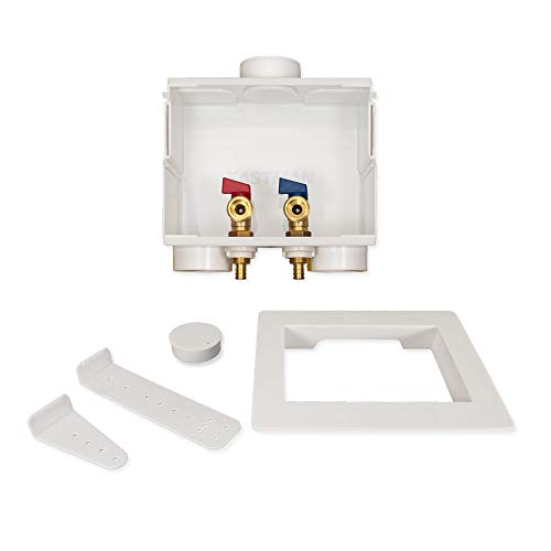 Eastman 1/2 Inch PEX Connection x 3/4 Inch MHT Washing Machine Outlet Box