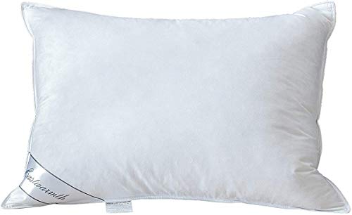Eastwarmth Goose Down Feather Pillow, 100% Cotton Cover, Medium Firm