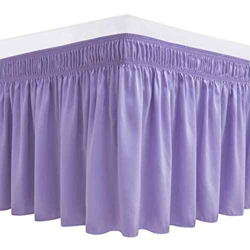 Biscaynebay Wrap Around Bed Skirt for Full & Full XL Beds