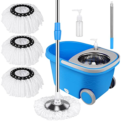 Easy-to-use Mop and Bucket with Wringer