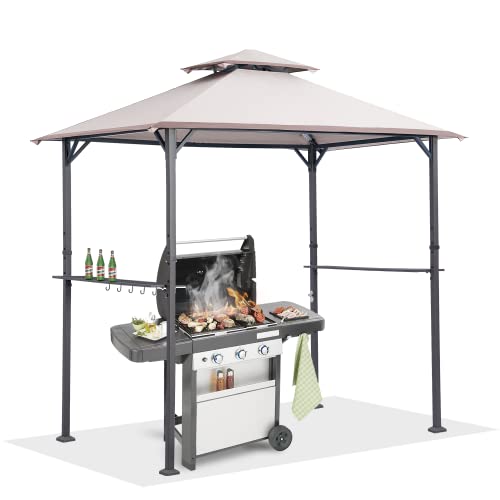 Easylee BBQ Grill Gazebo Outdoor Canopy Tent with LED Light