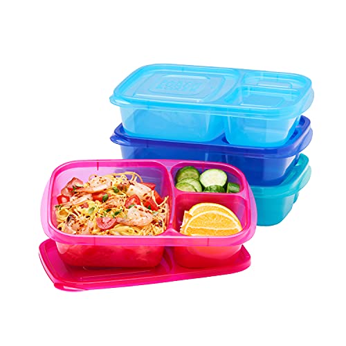 EasyLunchboxes® Bento Lunch Boxes - Stackable and Portable