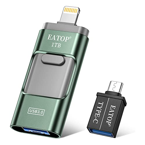 EATOP USB 3.0 Flash Drive 1TB for iPhone/iPad/Android and Computer