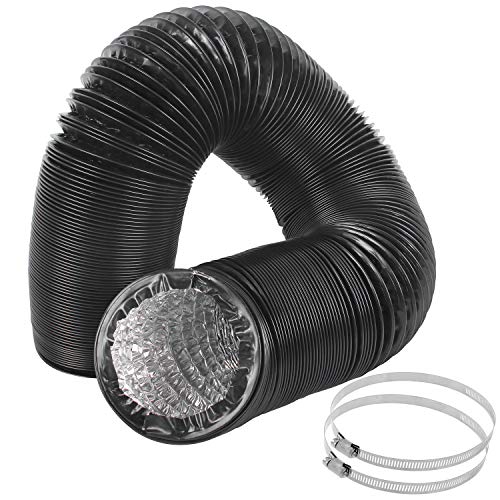 Eau Black Flexible 4-Layers Aluminum Dryer Vent Tube