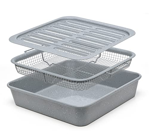 EaZy MealZ Air Fry Crisping Basket & Tray Set
