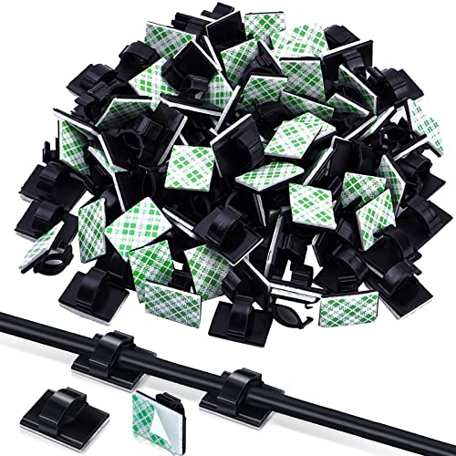 eBoot 100 Pieces Adhesive Cable Clips