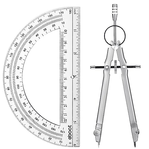 Geometry Math Set with Compass and Protractors