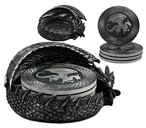 Dungeons & Dragons Dragon Coaster Set and Holder