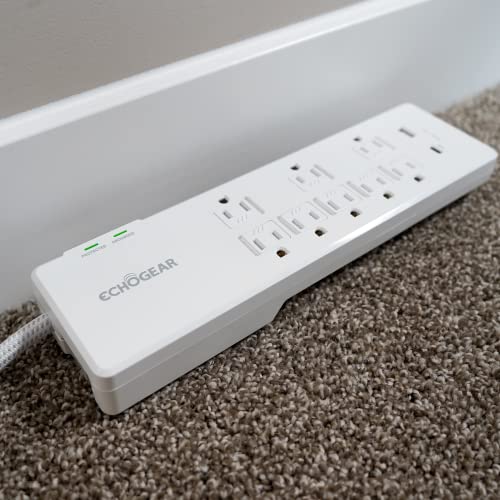 ECHOGEAR Surge Protector Power Strip - Reliable Storage Solution