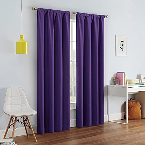 ECLIPSE Kendall Blackout Curtain, Purple